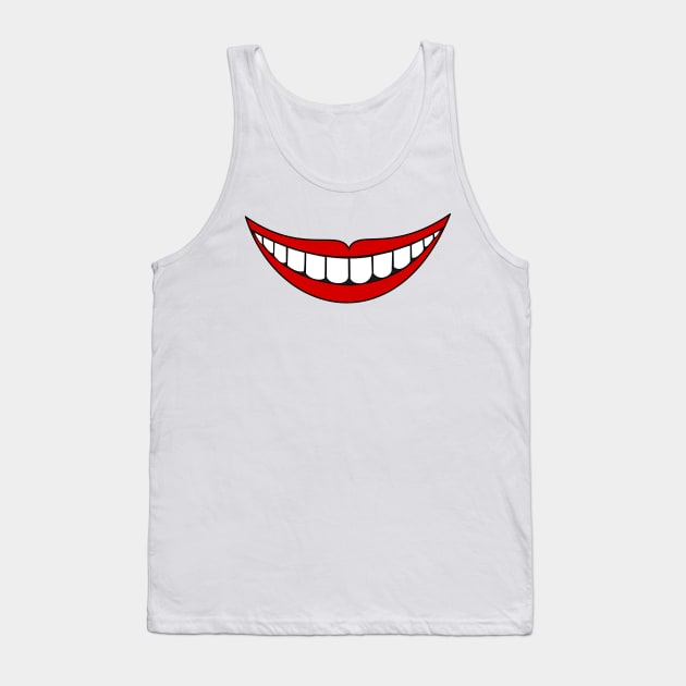 Big mouth smile Covid Mask Tank Top by AltrusianGrace